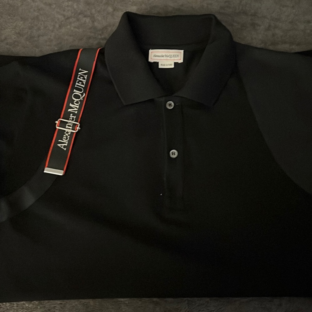 Black Alexander McQueen Polo Shirt